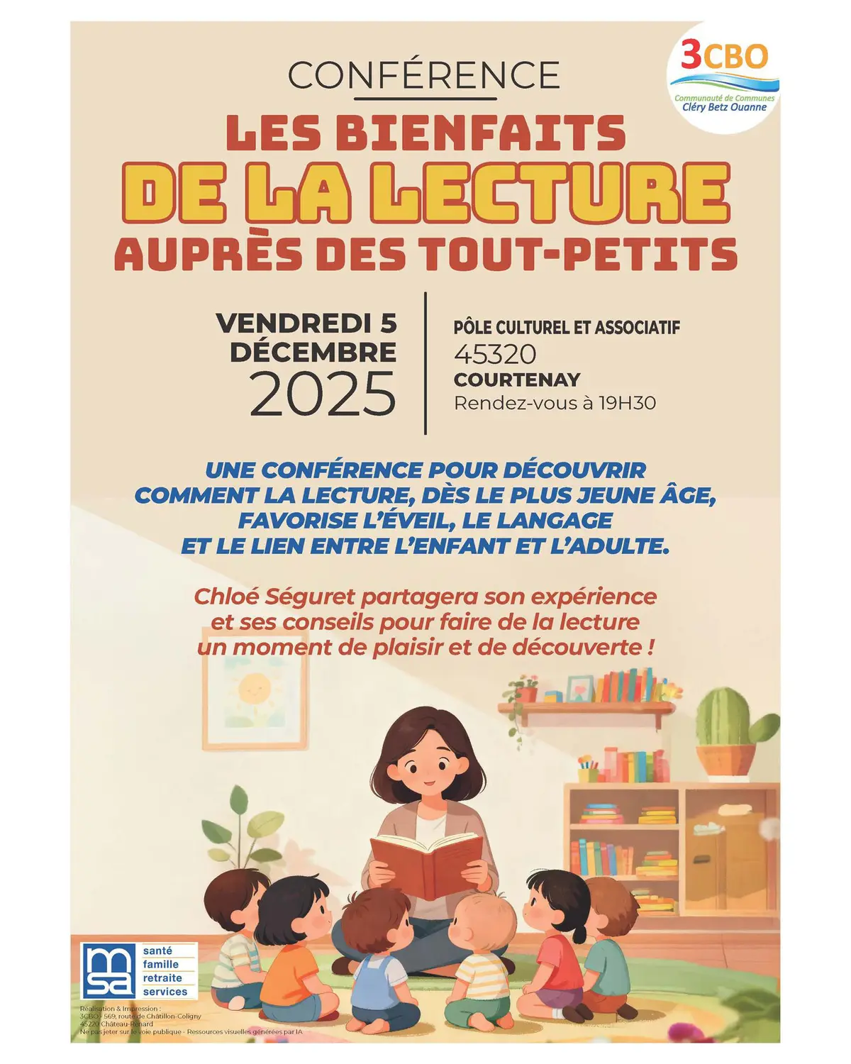 Conférence - Les bienfaits de la lecture auprès des tout-petits