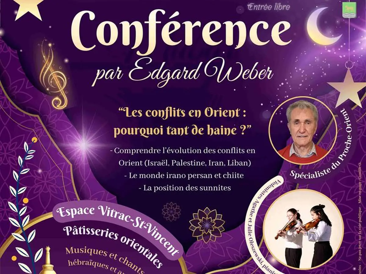 Conférence 'Les conflits en Orient. Pourquoi tant de haine?'