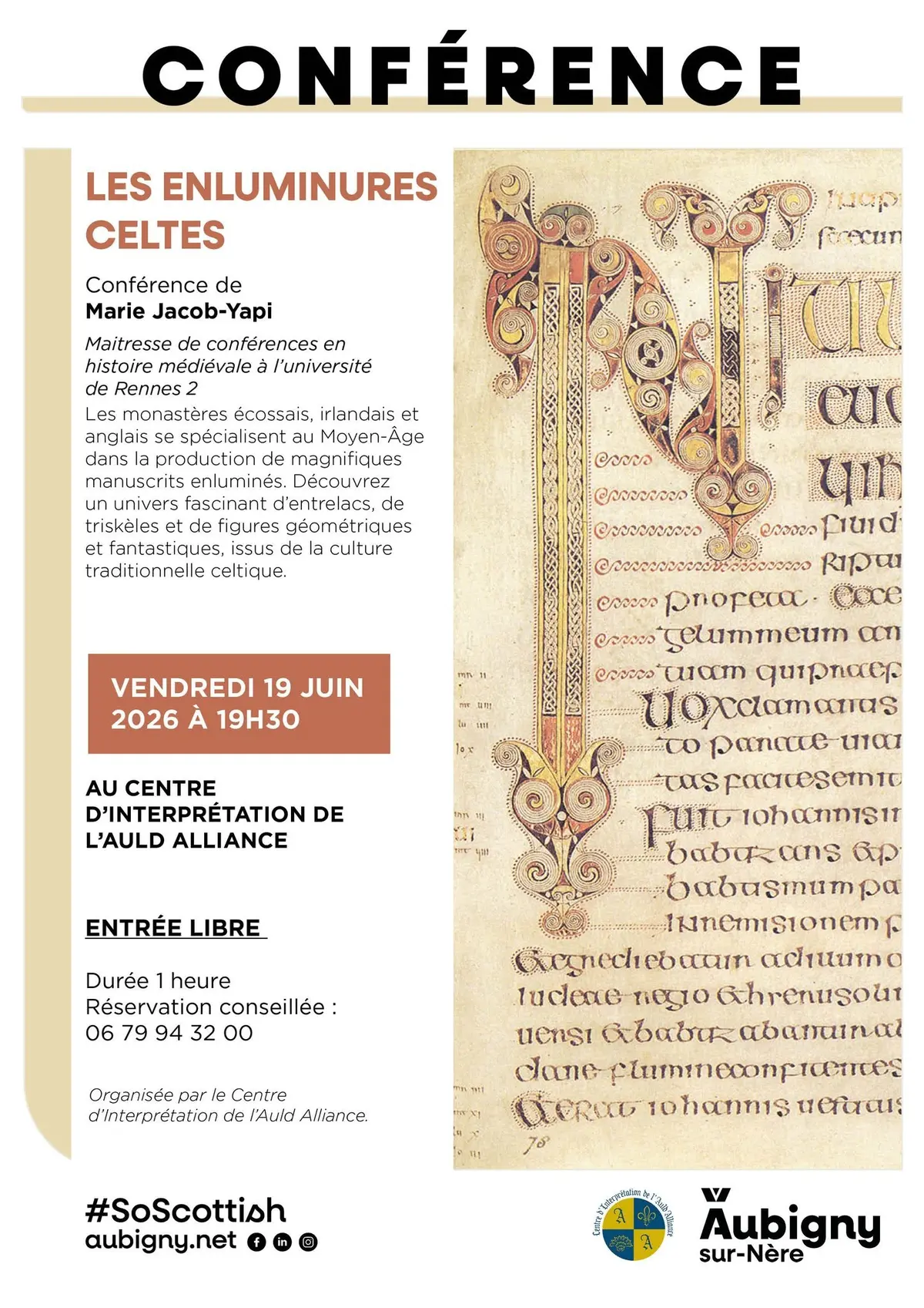 Conférence : les enluminures celtes