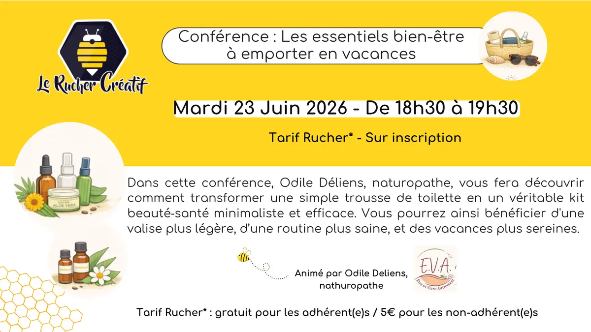 Conférence : Les essentiels bien-être à emporter en vacances