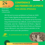 Conférence Les femmes de la poste, trois siècles d'histoire au Prieuré des Arts à Saint-Rémy