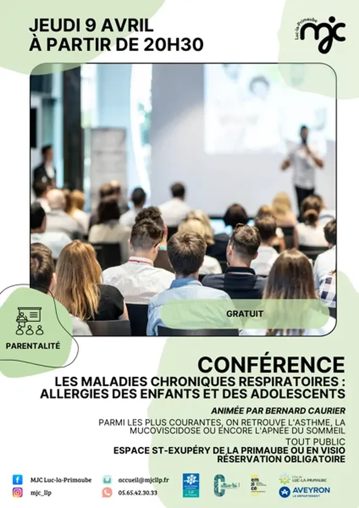 CONFÉRENCE : Les maladies chroniques, les allergies respiratoires des enfants et adolescents