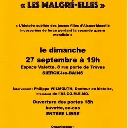 Conférence Les Malgré-Elles