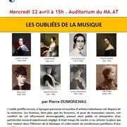 Conférence : les oubliées de la musique