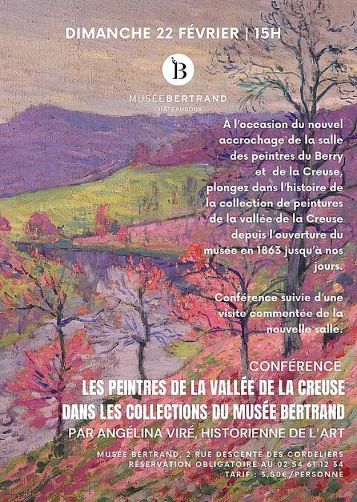 Conférence : Les peintres de la Creuse dans les collections du musée Bertrand