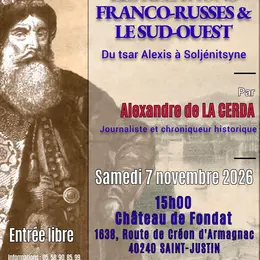 Conférence : Les relations franco-russes et le Sud-Ouest, du tsar Alexis à Soljénitsyne