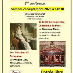 Conférence “Les Samedi de Pont” à l’espace communal de Pont-sur-Seine