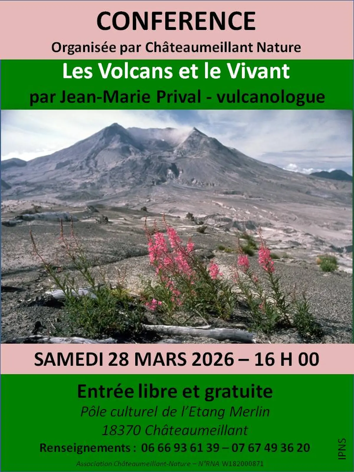 Conférence Les volcans et le vivant