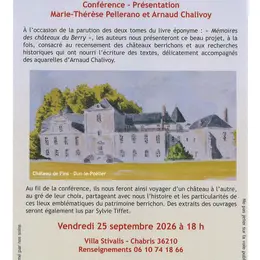 Conférence Mémoires des Châteaux du Berry