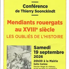 Conférence - Mendiants rouergats au XVIIIe siècle, les oubliés de l'histoire