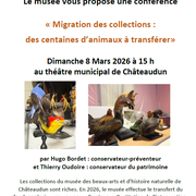 Conférence - Migration des collections : des centaines d'animaux à transférer