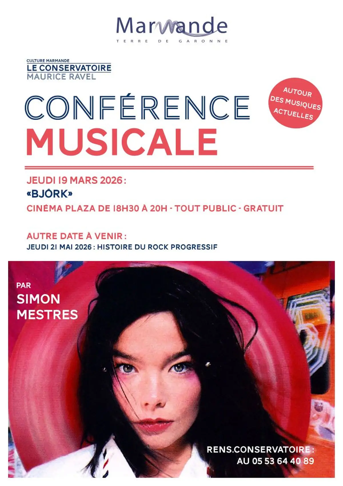Conférence Musicale par Simon Mestres Björk