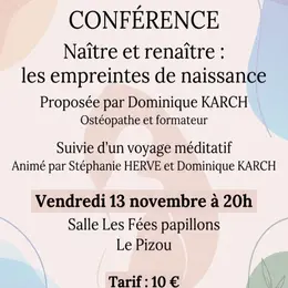 Conférence Naître et Renaître