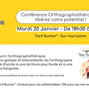Conférence Orthographothérapie : libérez votre potentiel !