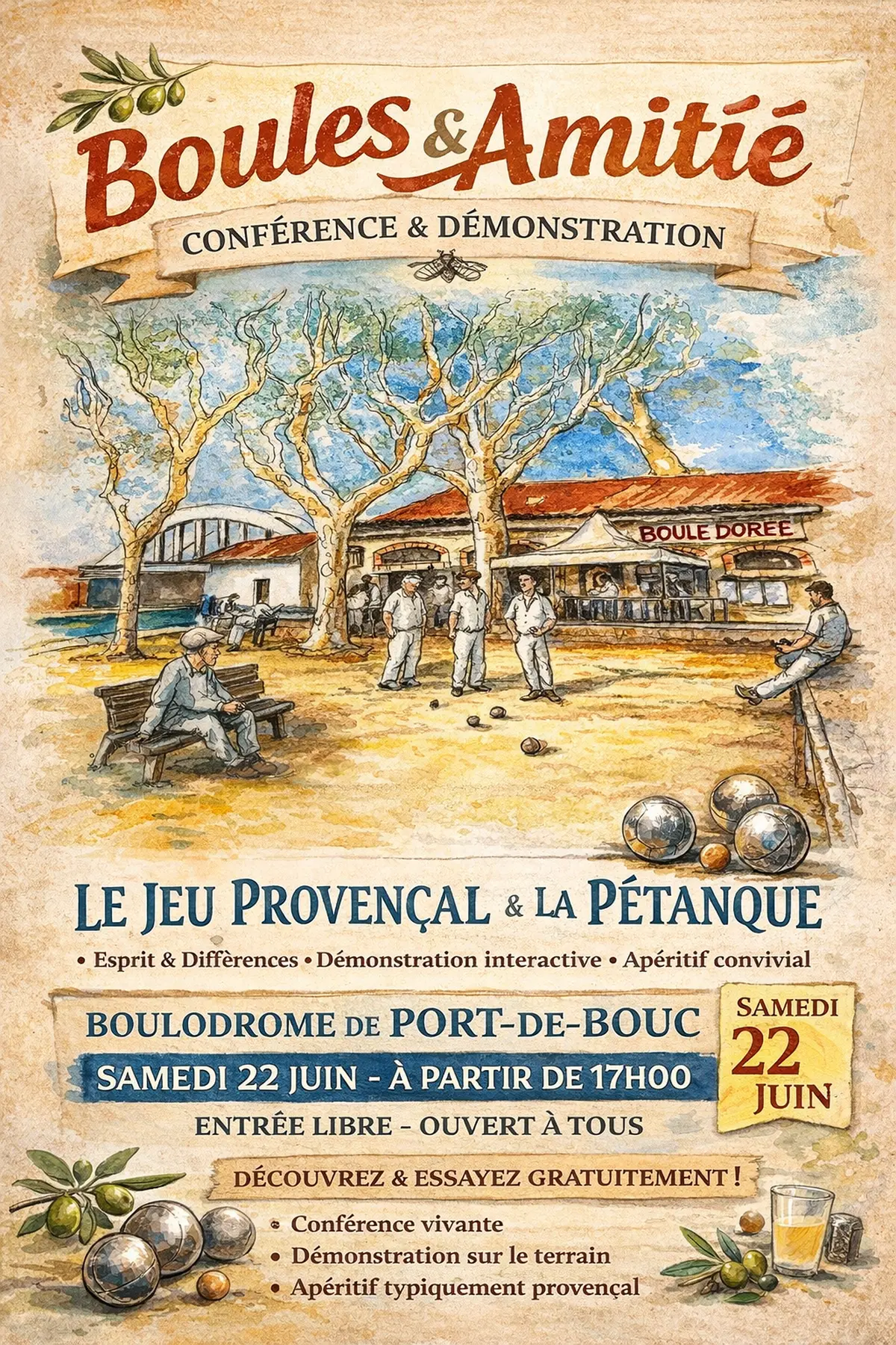 Conférence par René Brocca et Vincent Méger Pétanque et Jeu provençal
