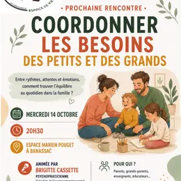 Conférence Parentalité ''Coordonner Les Besoins Des Petits Et Des Grands''