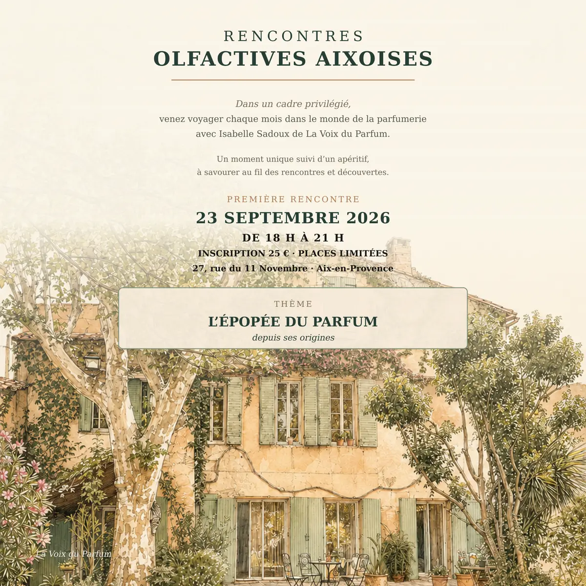 Conférence - Parfum et apéritif