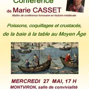 Conférence Poissons, coquillages et crustacés, de la baie à la table au Moyen Âge