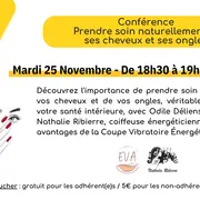 Conférence Prendre soin naturellement de vos cheveux et de vos ongles
