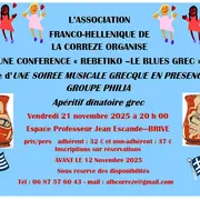 Conférence: Rebetiko-Le Blues Grec (Espace Jean-Paul Escande)