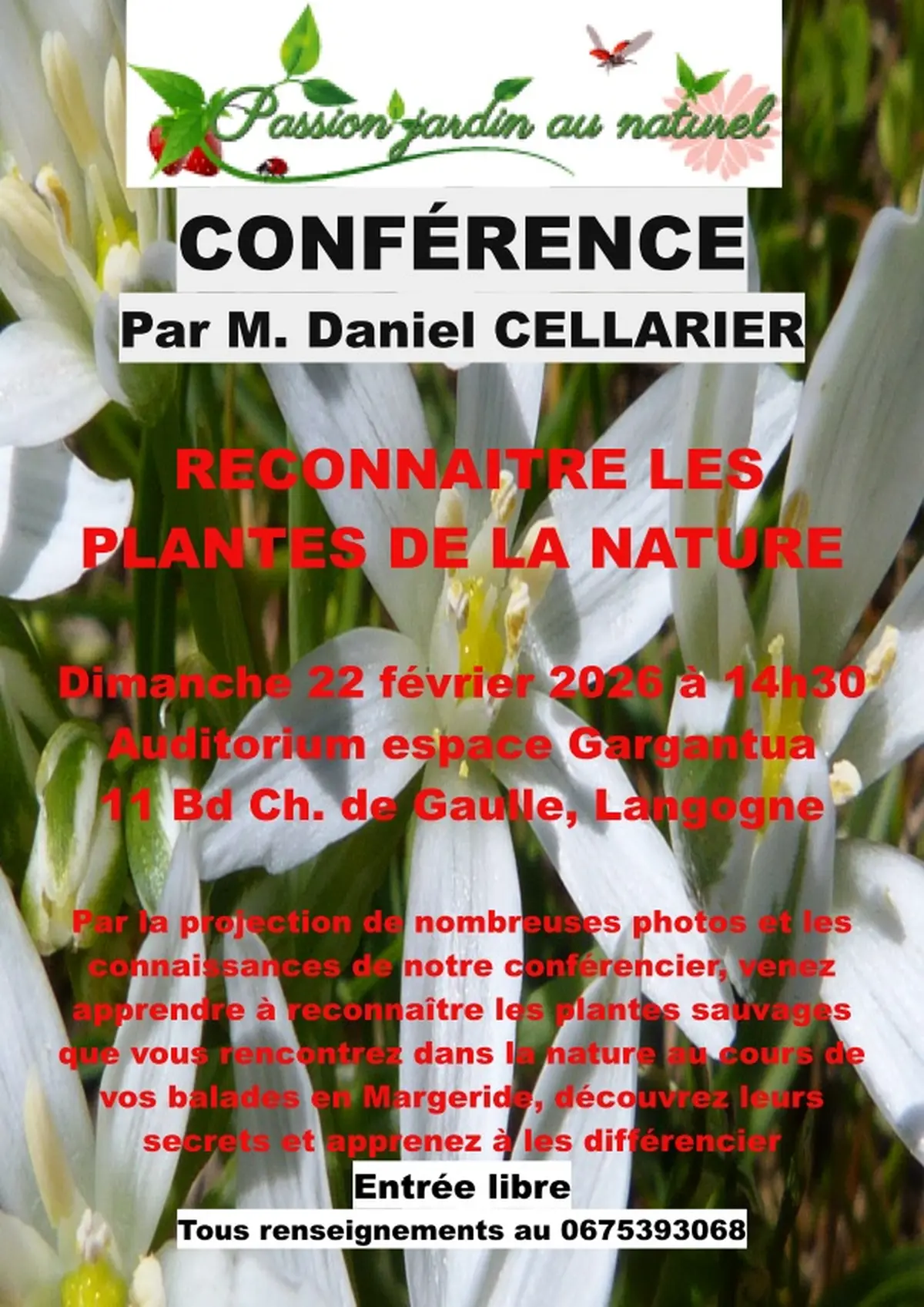 Conférence - Reconnaitre Les Plantes De La Nature