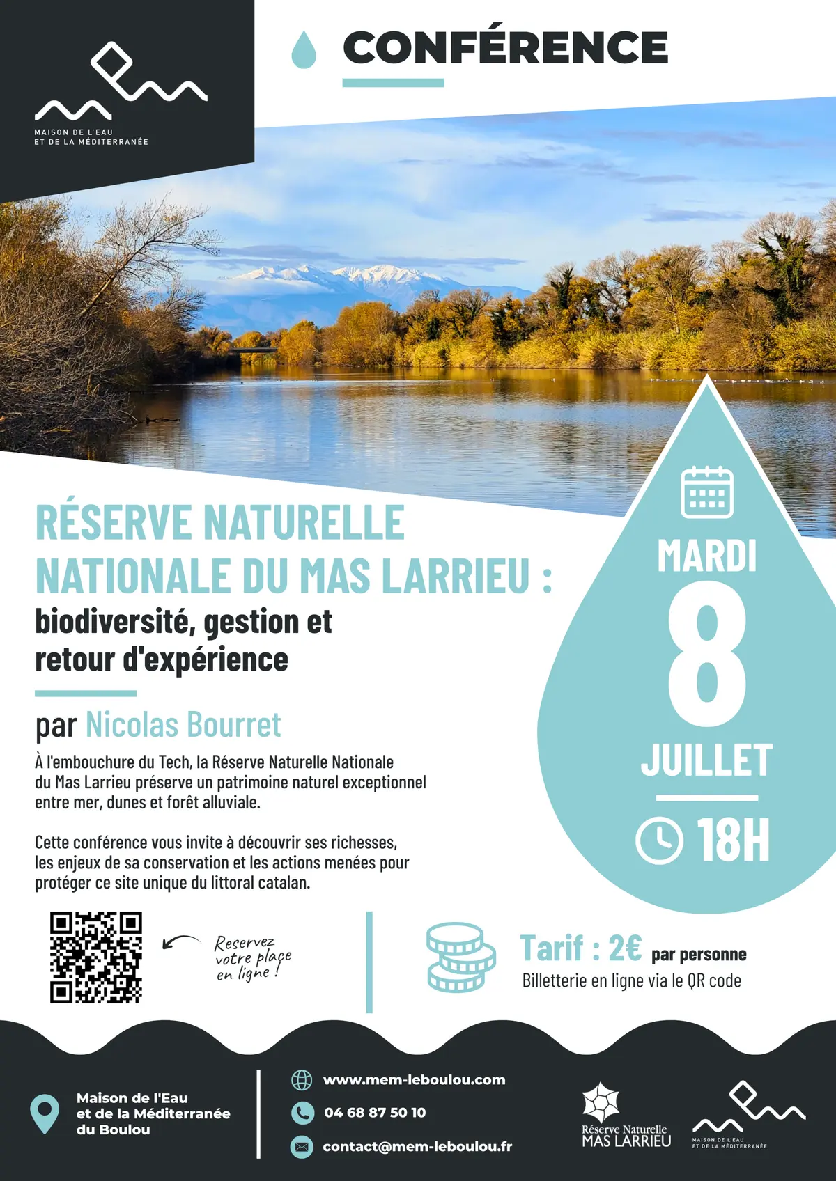 Conférence : Réserve Naturelle Nationale Du Mas Larrieu : Biodiversité, Gestion Et Retour D'Expérience