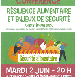 Conférence : résilience alimentaire et enjeux de sécurité