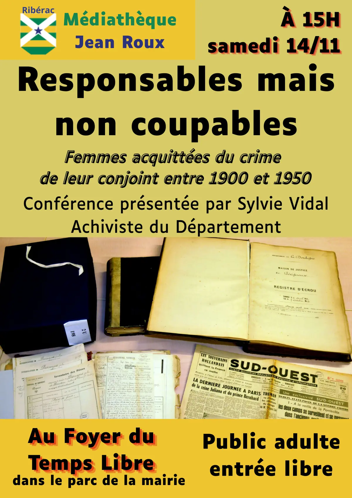 Conférence Responsables mais non coupables
