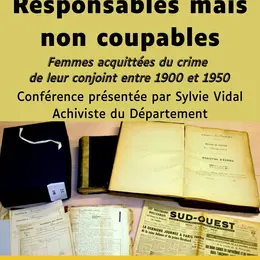 Conférence Responsables mais non coupables