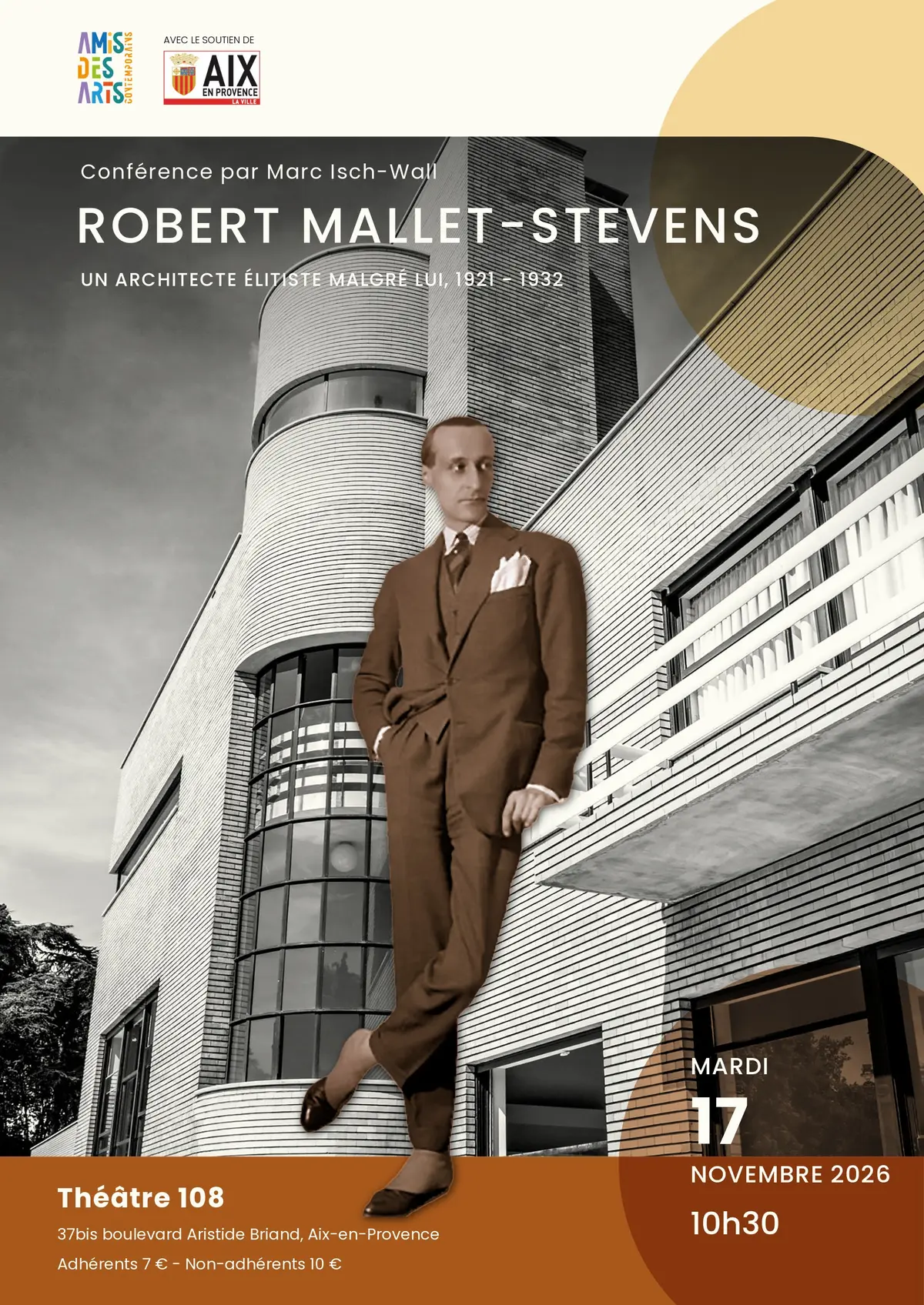 Conférence - Roberts Mallet-Stevens, un architecte élitiste malgré lui (1921-1932)