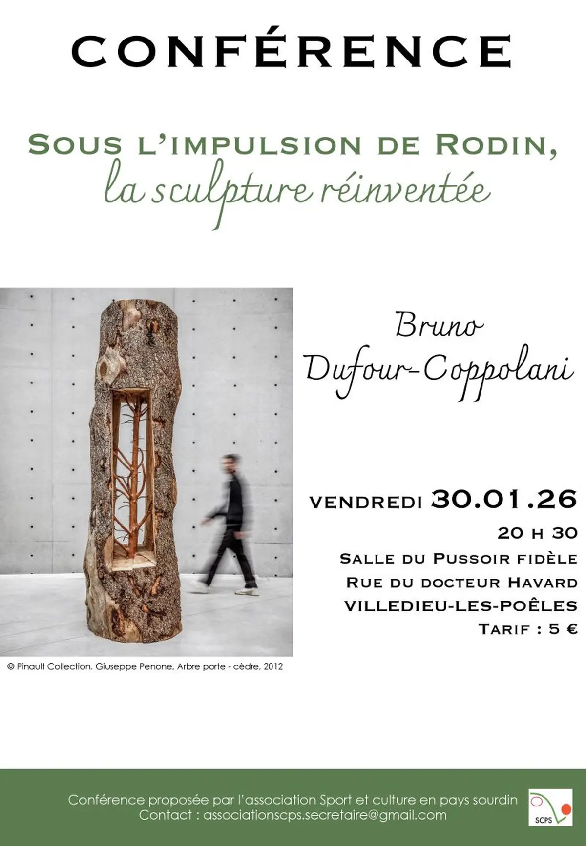 Conférence Sous l'impulsion de Rodin, la sculpture réinventée