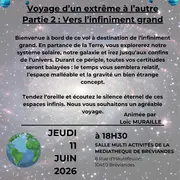 Conférence sur l'infiniment grand avec le conférencier Loic MURAILLE