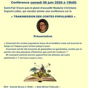 Conférence sur la Transmission des contes populaires