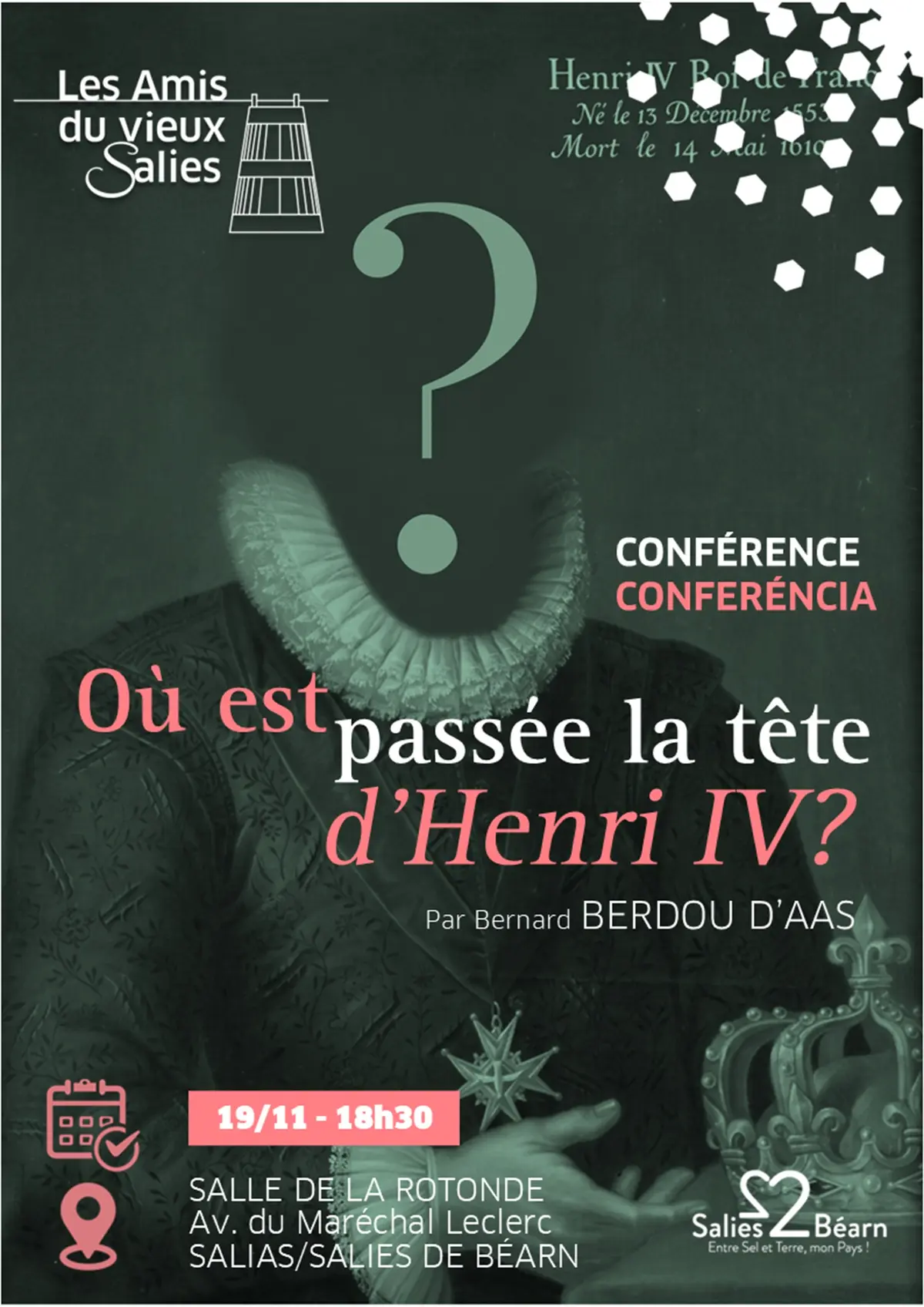 Conférence sur le mystère de la tête disparue d'Henri IV
