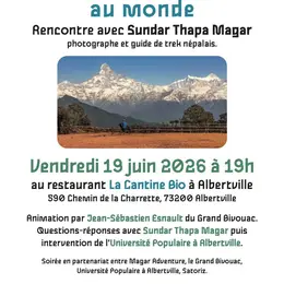Conférence sur le Népal avec Sundar Thapa Magar à Albertville