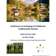 Conférence sur le Qi gong et la Médecine Traditionnelle Chinoise