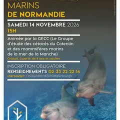 Conférence sur les mammifères marins de Normandie avec le GECC