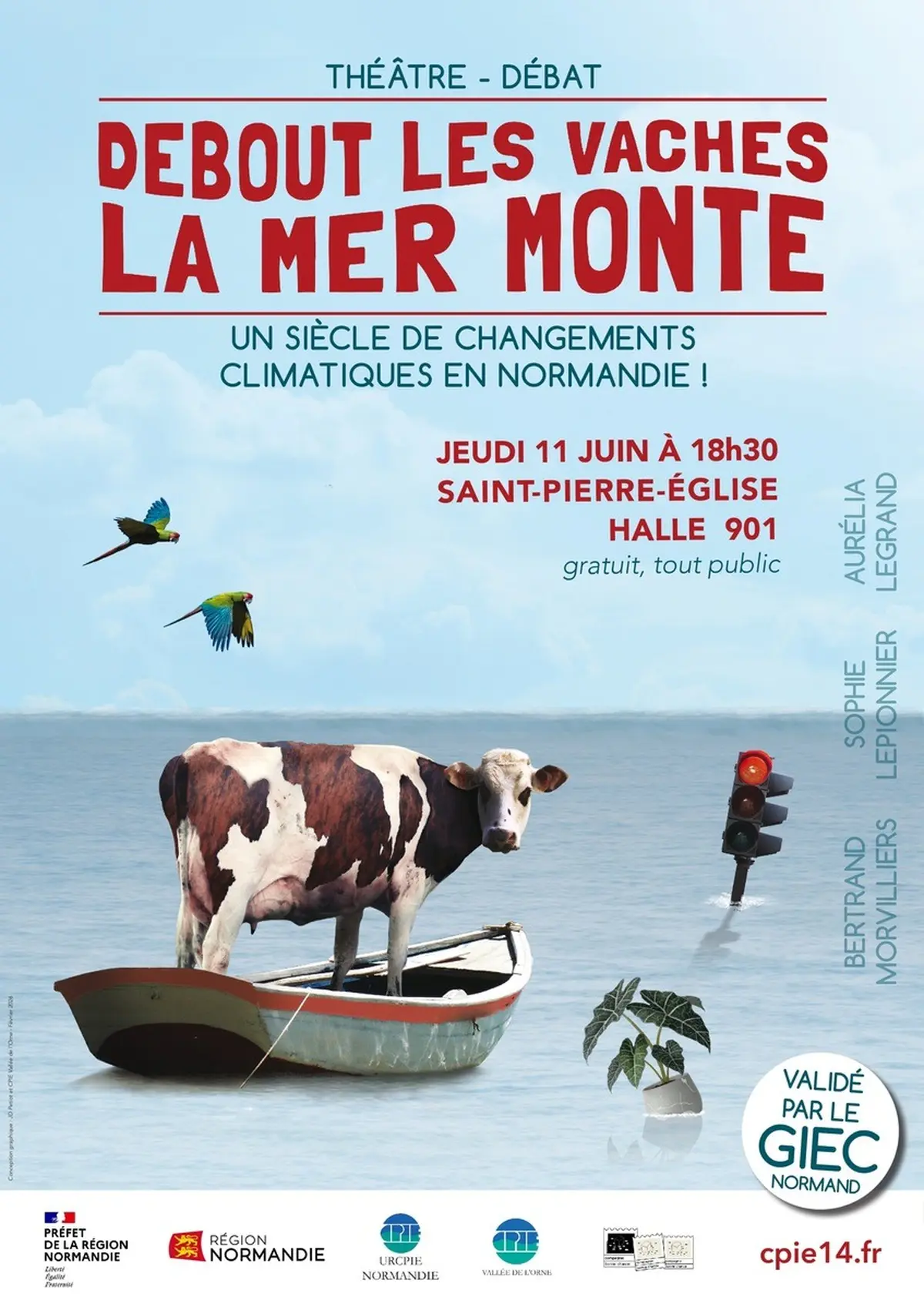 Conférence théâtrale Debout les vaches, la mer monte