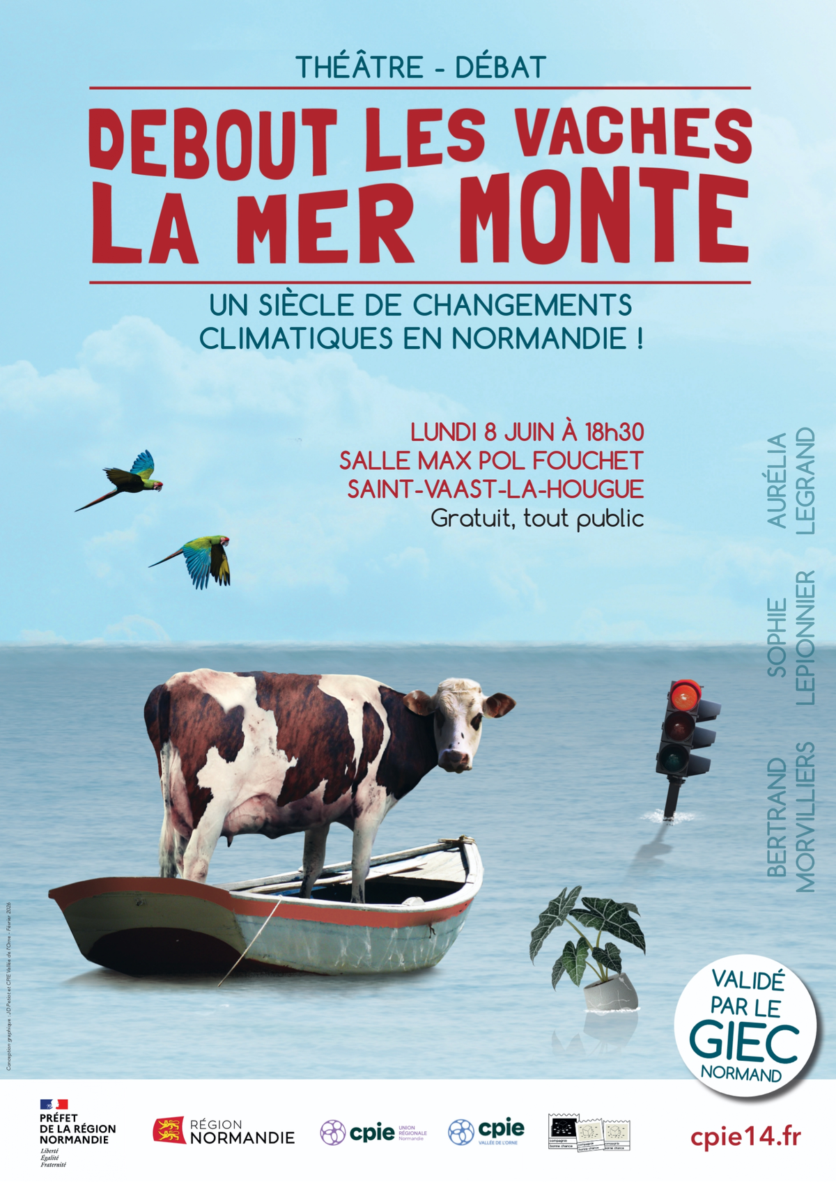 Conférence théâtrale Debout les vaches, la mer monte