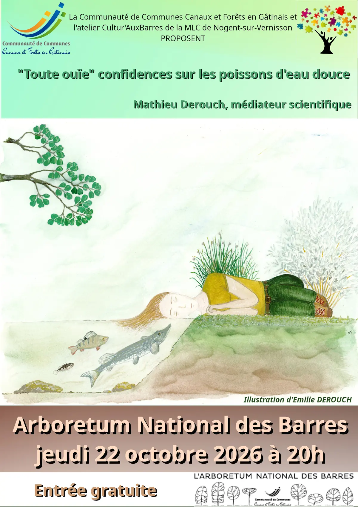 Conférence Toute ouïe : confidences sur les poissons d'eau douce