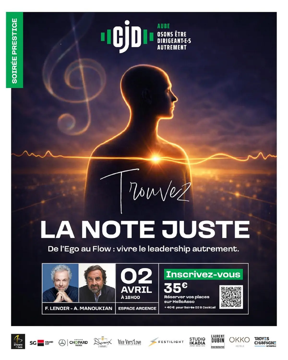 Conférence Trouver la note juste - De l'Ego au Flow : vivre le leadership autrement
