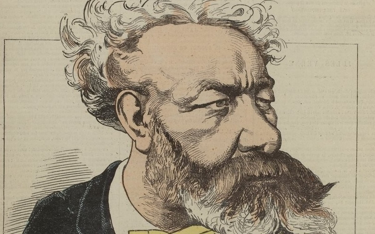 M. Jules Verne, par Gill, L'Éclipse, 13 décembre 1874
