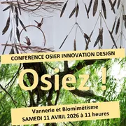Conférence Vannerie et biomimétisme et visites guidées