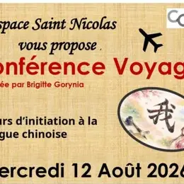 Conférence voyage Cours d'initiation à la langue chinoise