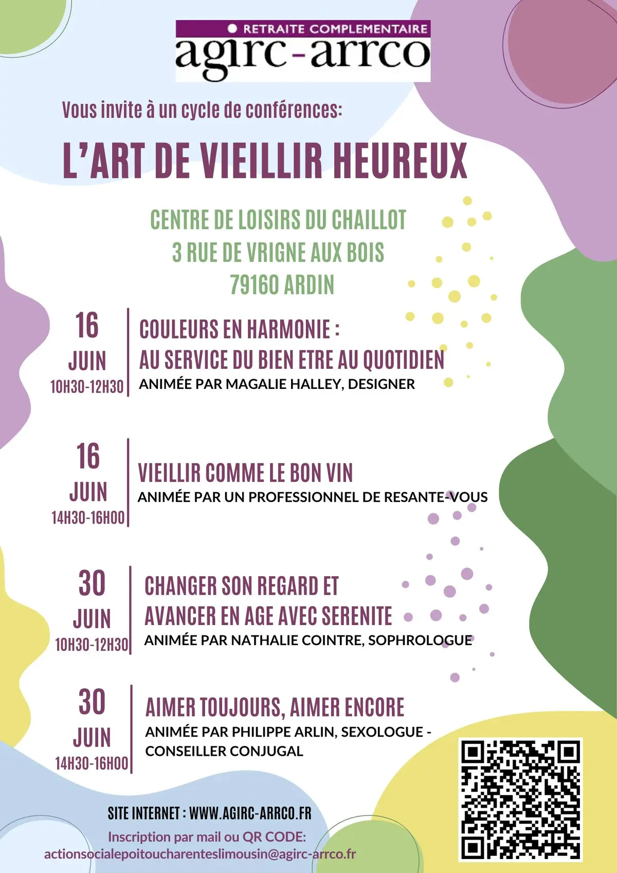 Conférences : L'art de vivre heureux