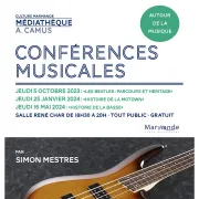 Conférences Musicales par Simon Mestres à la Médiathèque