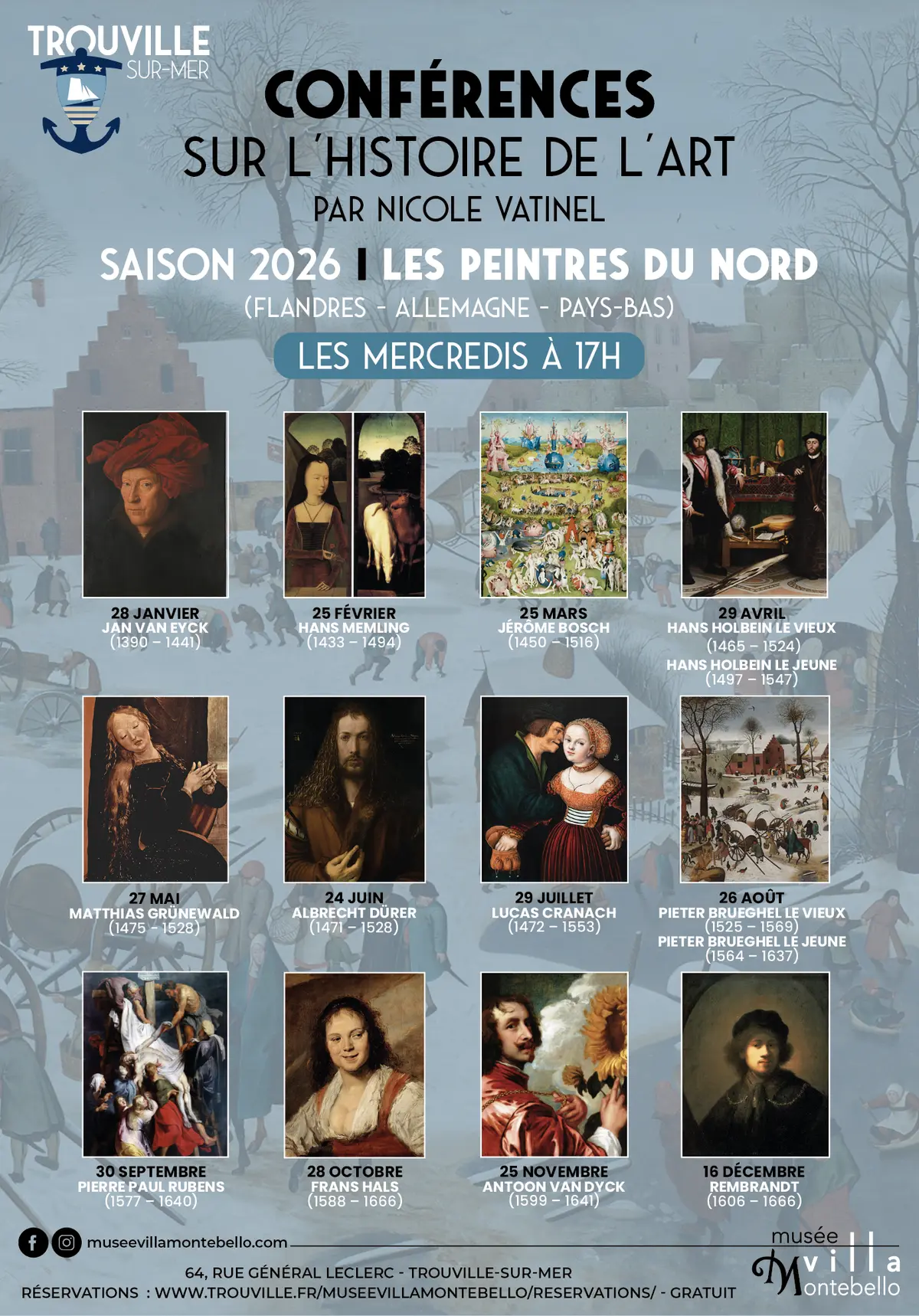 Conférences sur l'histoire de l'art - Les peintres du Nord