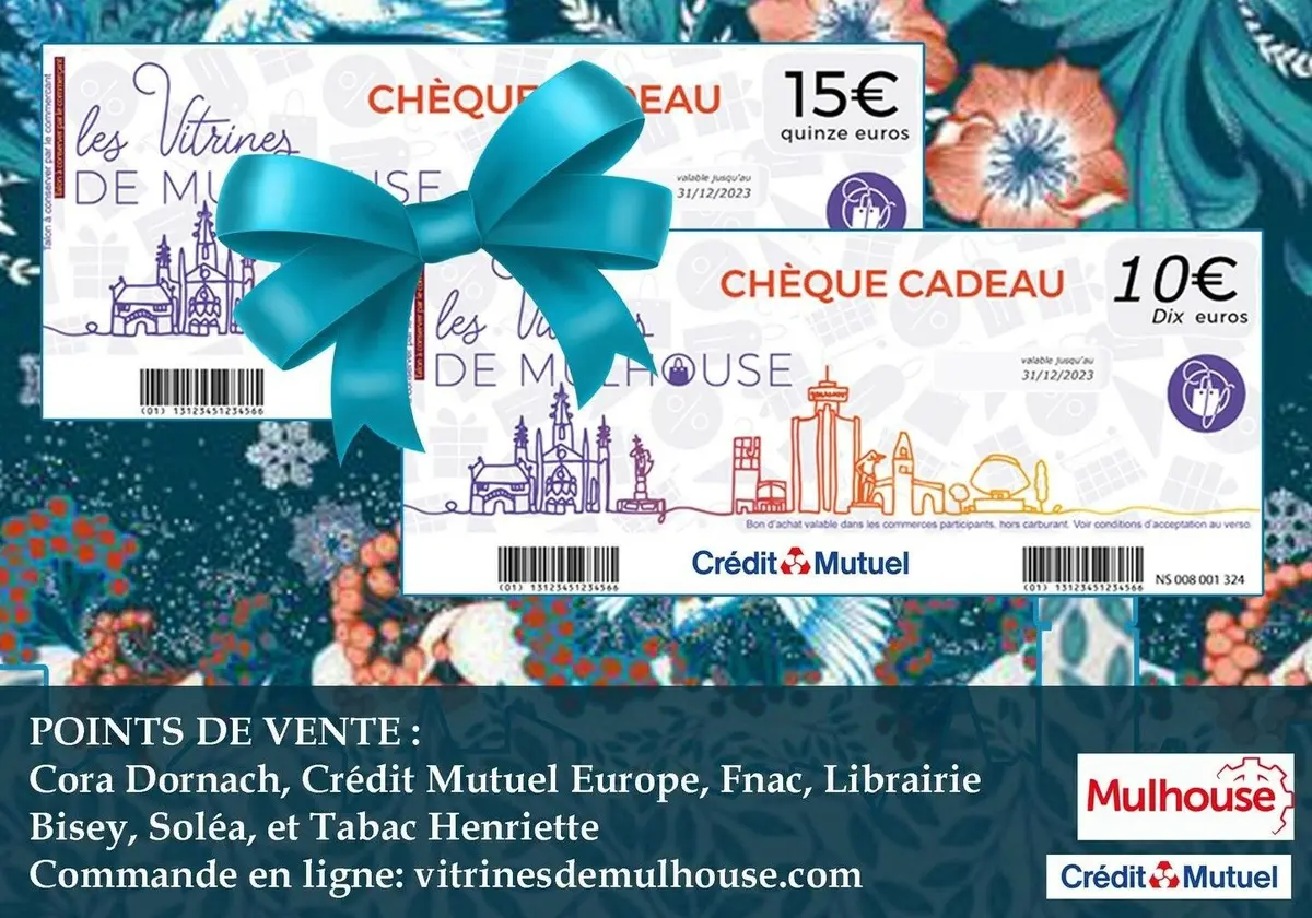 Des chèques cadeaux Vitrines de Mulhouse pour gâter vos proches