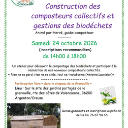 Construction des composteurs collectifs et gestions des biodéchets