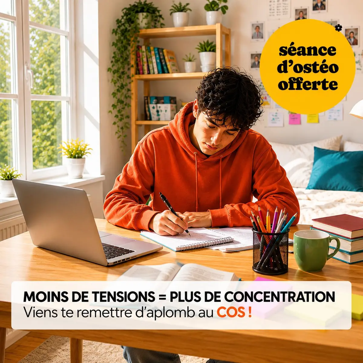 Consultations d'ostéopathie gratuites à Strasbourg pour les lycéens stressés par le bac, jusqu'au 7 juillet 2026